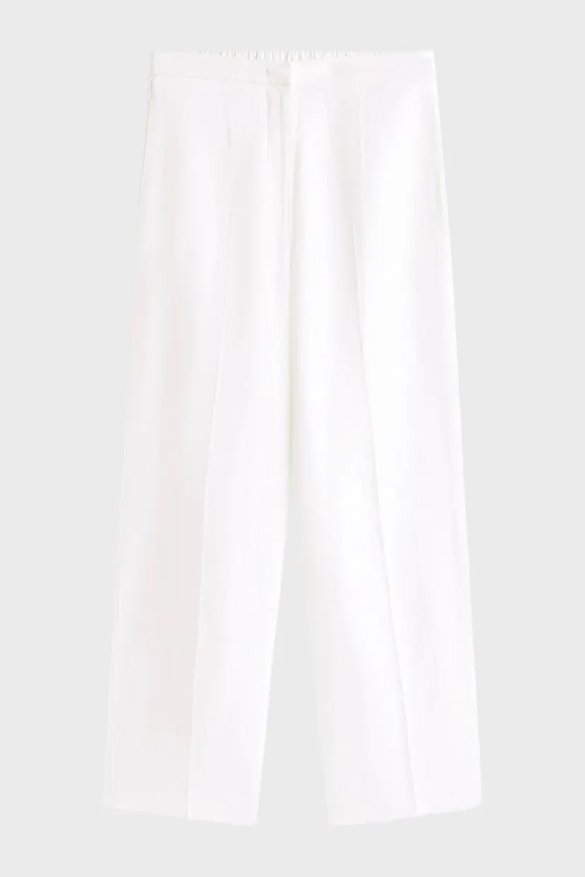 Жіночі білі лляні брюки TAILORED STRAIGHT 5