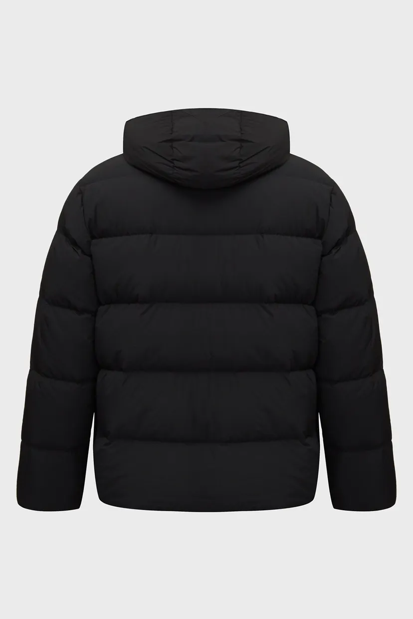 Чоловічий чорний пуховик DOWN HOODED PUFFER JACKET 7