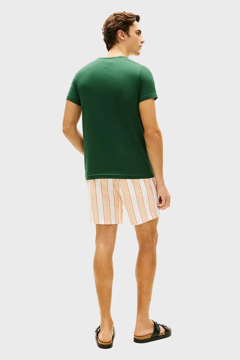 Мужская зеленая футболка STRETCH SLIM 3