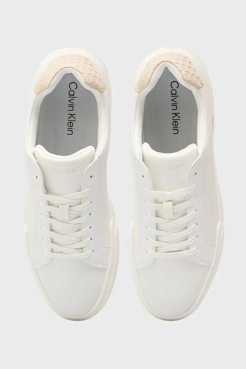 Мужские белые кожаные сникерсы CHUNKY CUPSOLE 4