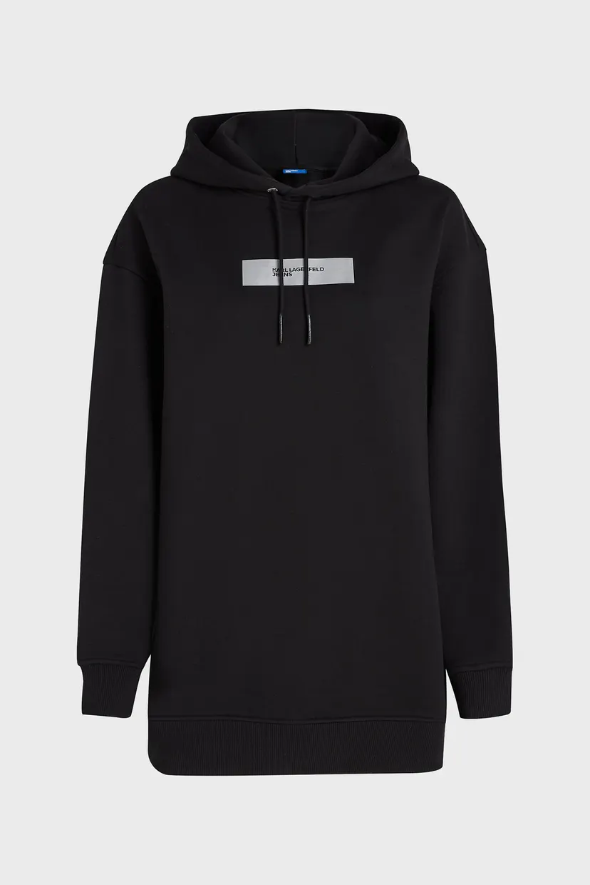 Жіноче чорне худі oversized 5