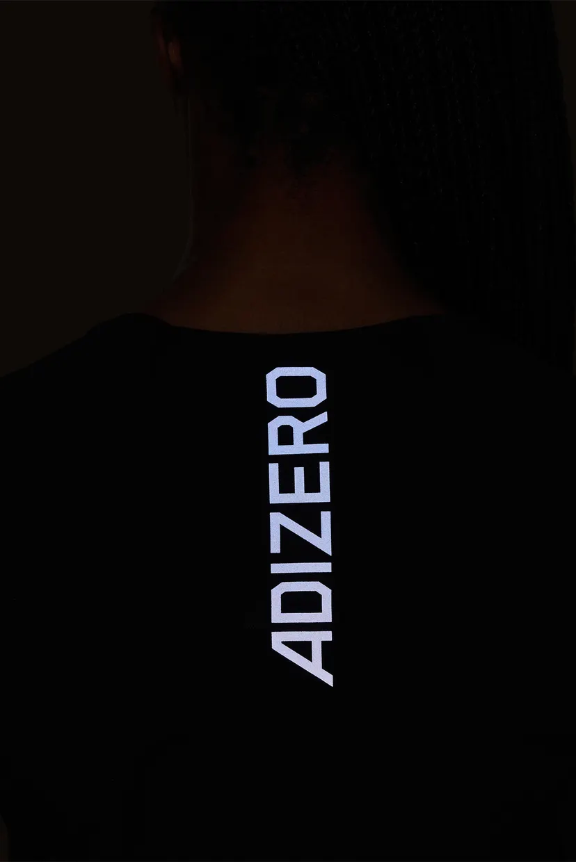 Женская черная футболка Adizero 6