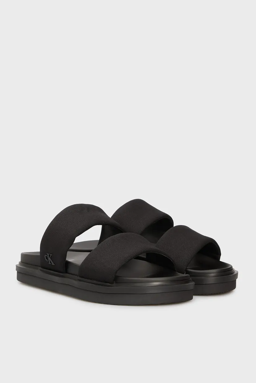Чоловічі чорні слайдери FLAT MOLDED 3