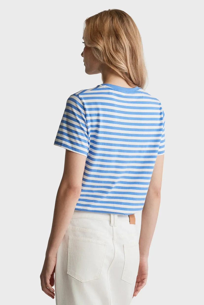 Жіноча футболка у смужку REG STRIPED SHIELD 3