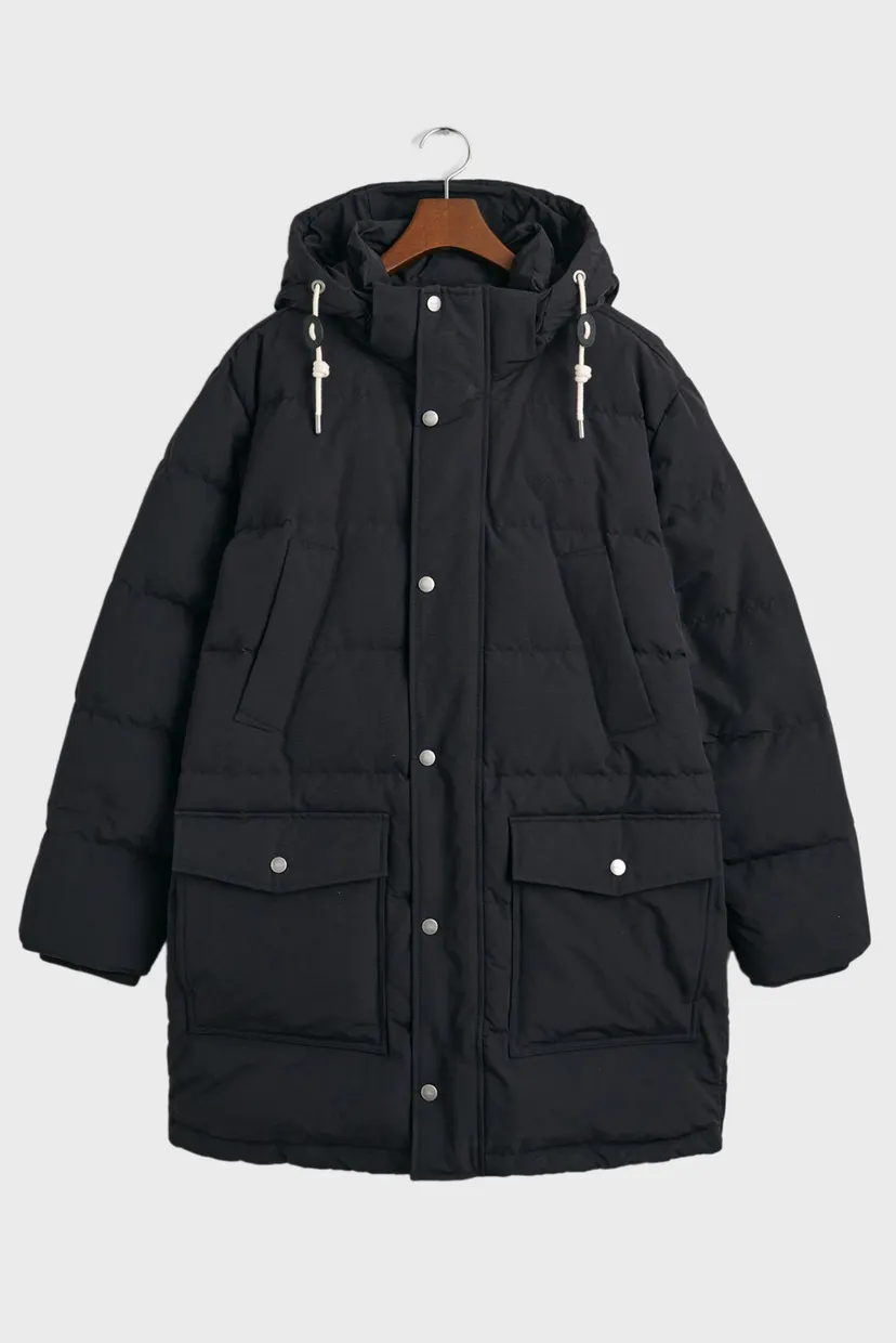 Чоловіча чорна пухова парка HEAVY DOWN MID LENGTH JACKET 9