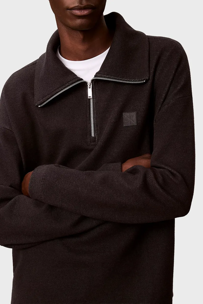Мужская черная кофта BRUSHED ZIP 5