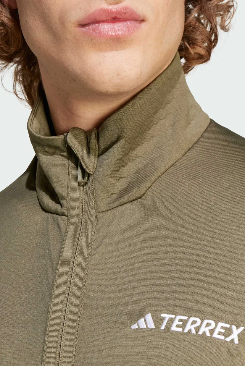 Чоловіча оливкова спортивна кофта Terrex Multi Light Fleece Full-Zip 6