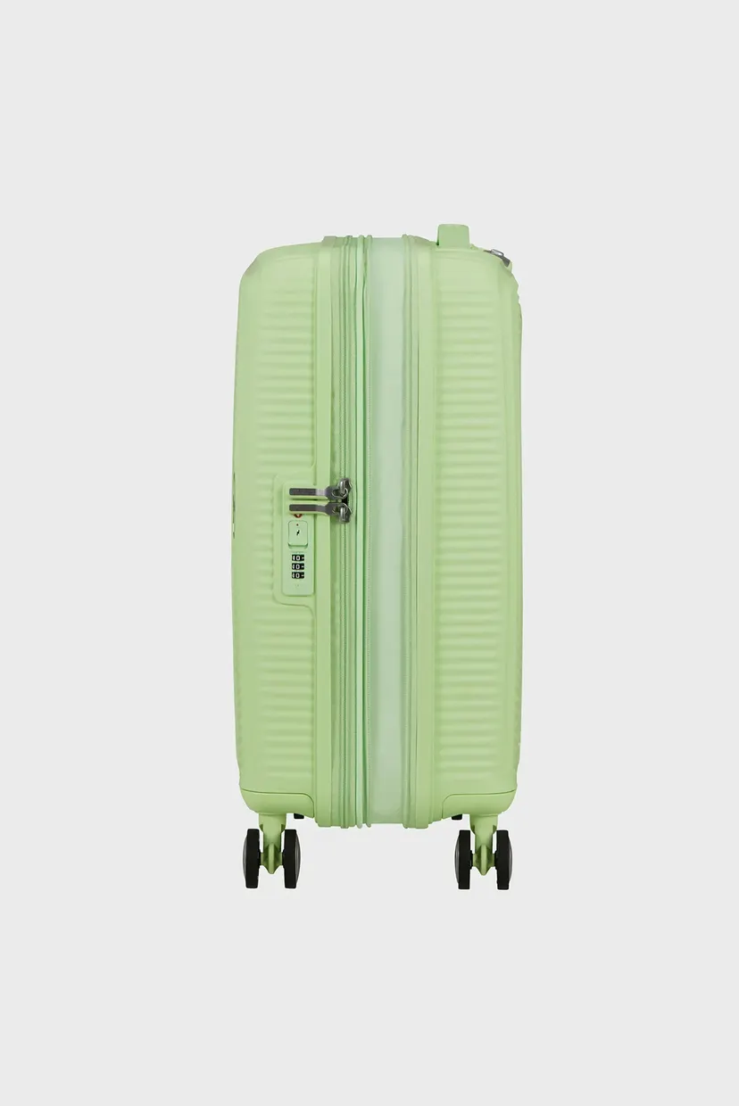 Женский зеленый чемодан 55 см SOUNDBOX KIWI GREEN 4