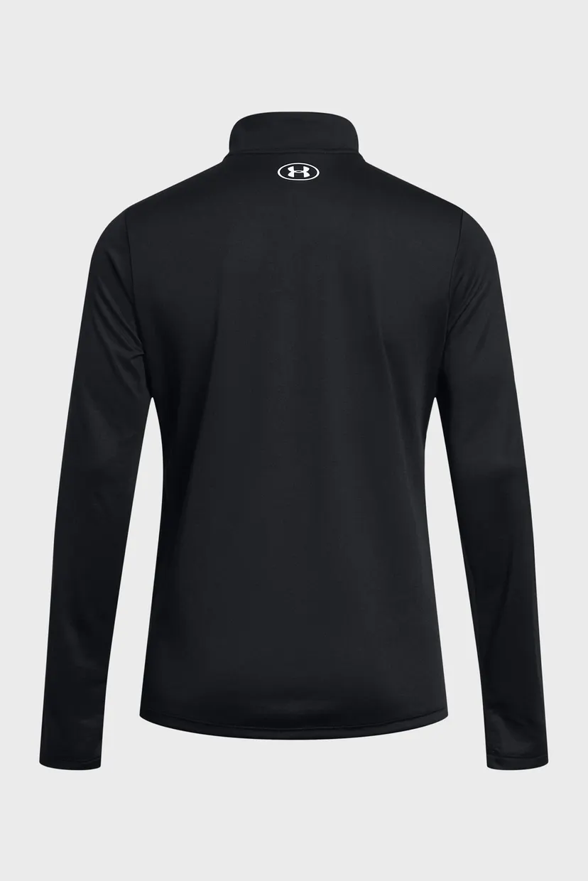 Женский черный лонгслив Tech 1/2 Zip- Solid-BLK 4