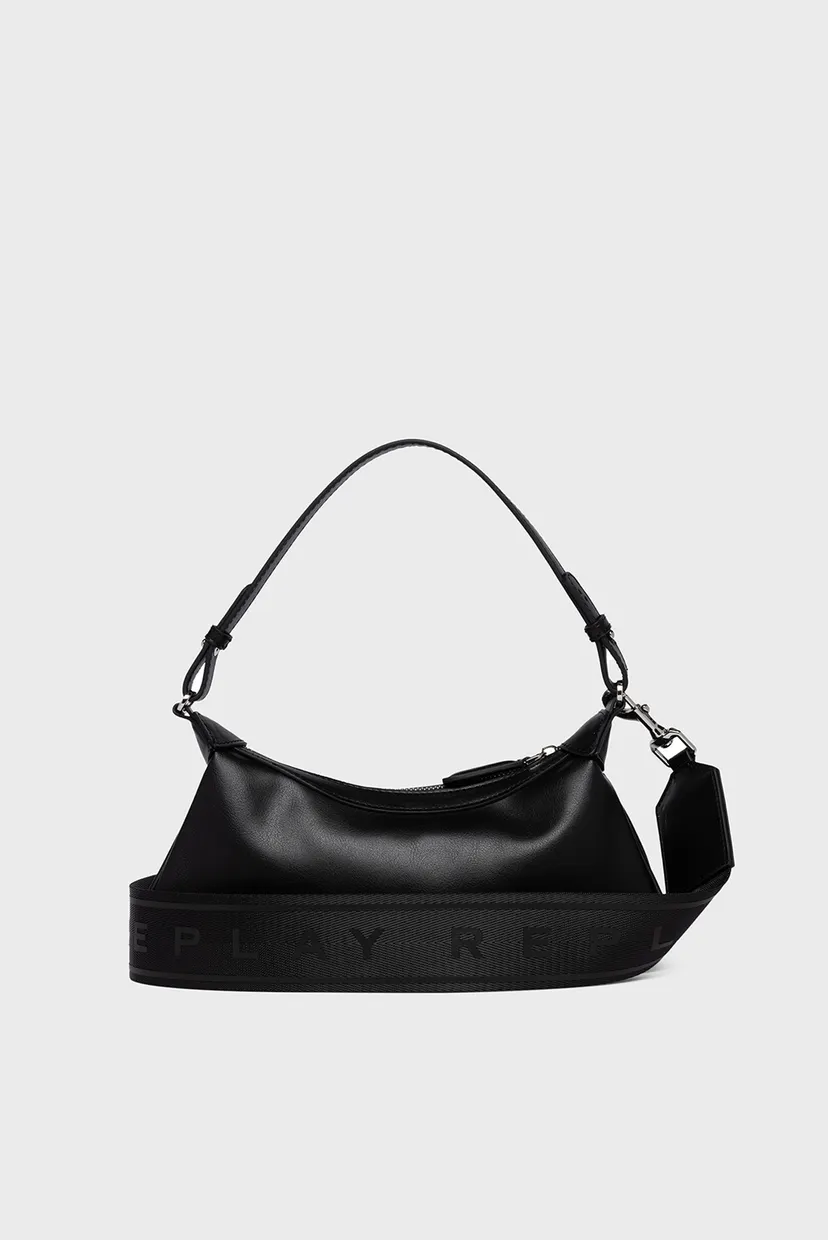 Жіноча чорна сумка Replay FW3486.000.A0458A — MD-Fashion