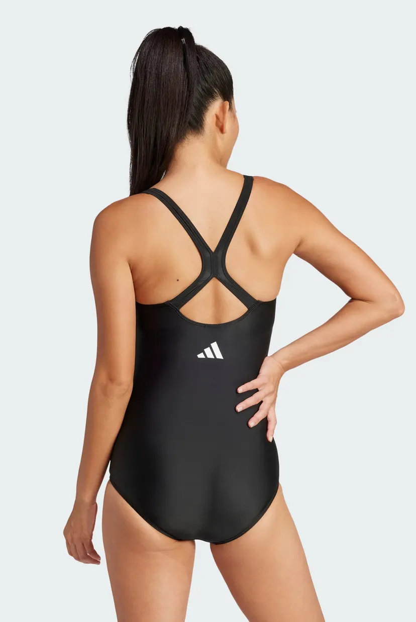 Женский черный купальник Padded 3-Stripes Closed-Back 3