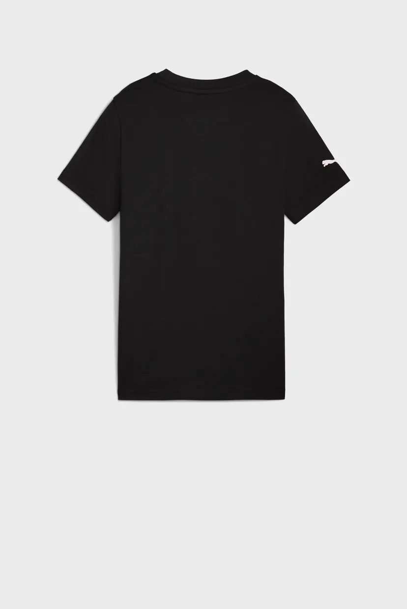 Детская черная футболка Scuderia Ferrari Sportswear Coloured Big Shield Tee Youth 5
