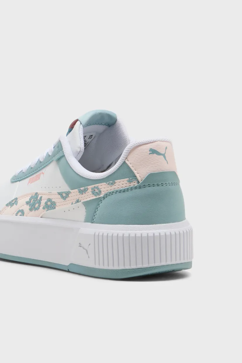 Дитячі блакитні снікерси Carina Mia Floral Sneakers Youth 6