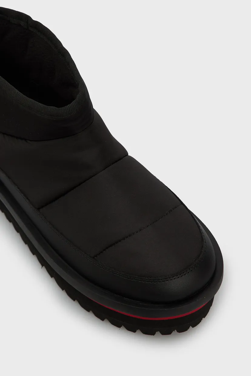 Жіночі чорні дутики TJW NYLON FLATFORM BOOT 4