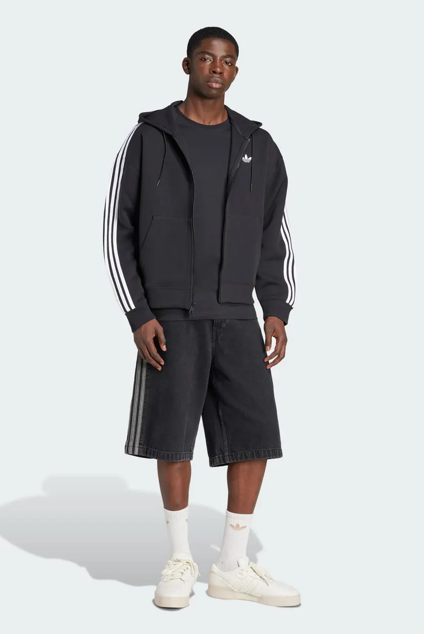 adidas HE6597 ブラック パーカー サイズJXOT 175/92A Чоловіче чорне худі adidas Adicolor Spacer Oversized adidas JX1507