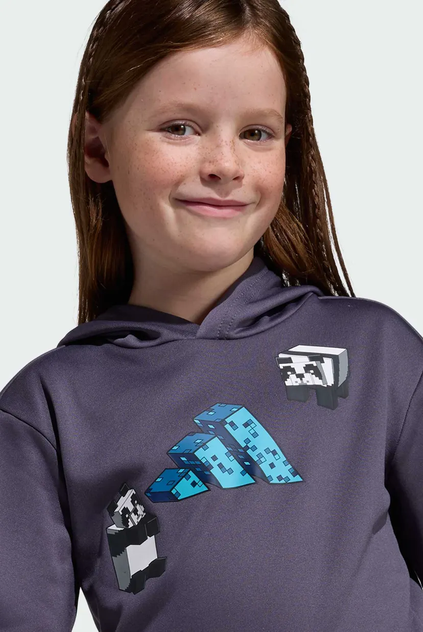 Дитячий сірий спортивний костюм (худі, штани) ADIDAS MINECRAFT TRAINING 6