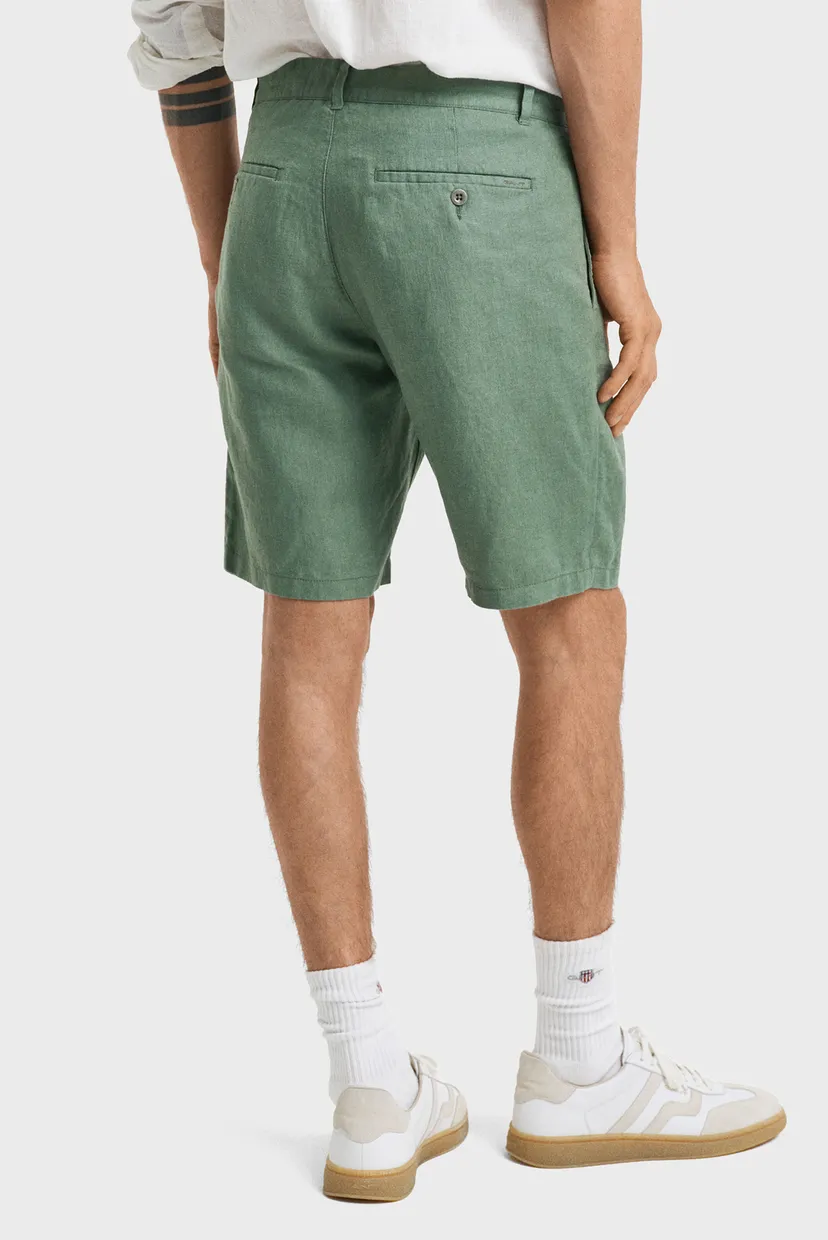 Чоловічі зелені лляні шорти RELAXED LINEN DS SHORTS 4