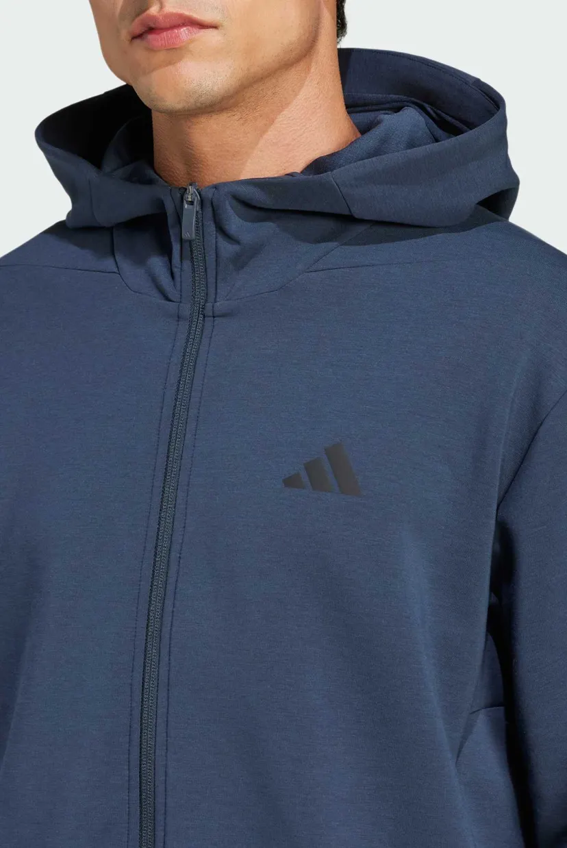 Чоловіче темно-синє худі Designed for Training Full-Zip 4