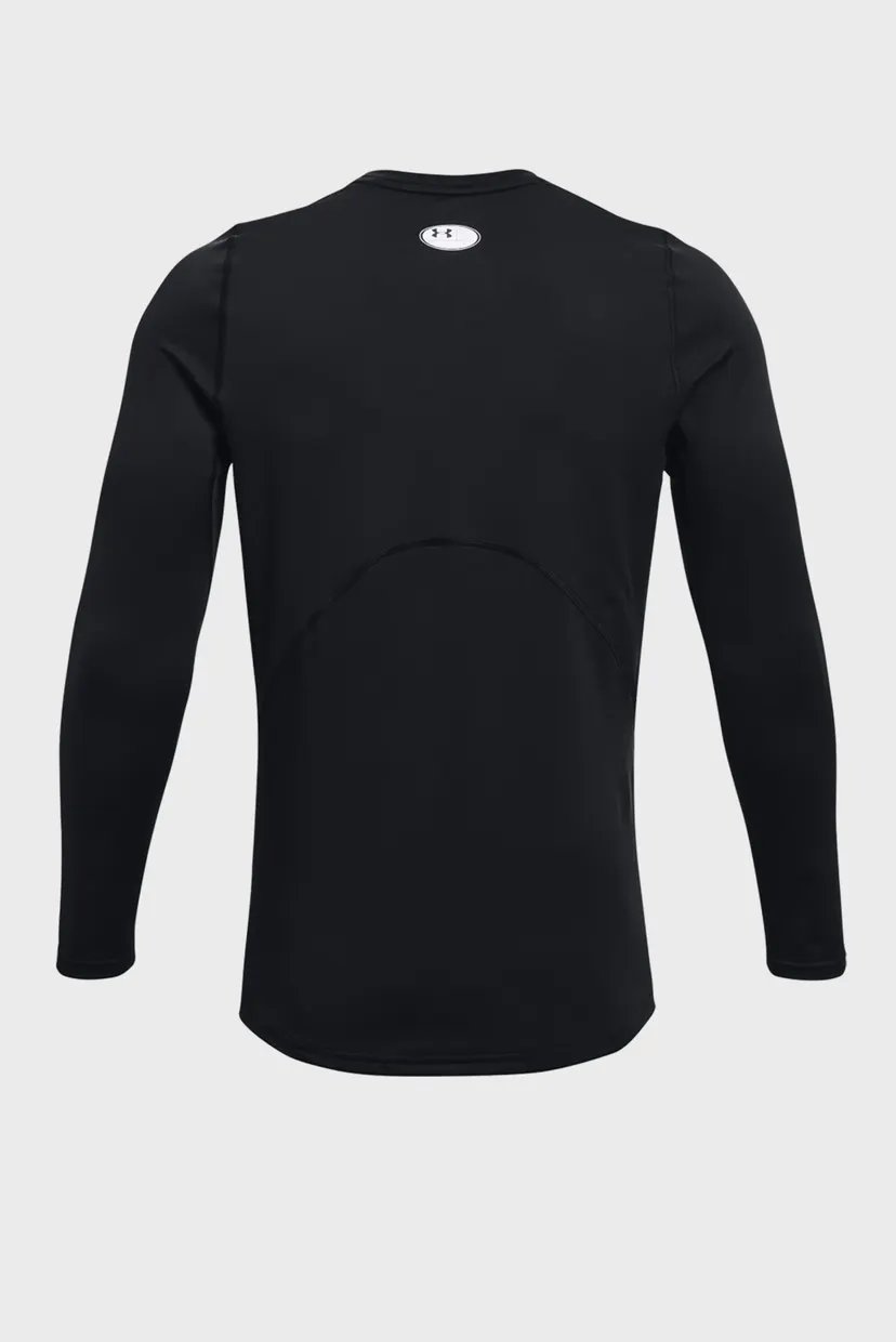 Чоловічий чорний термореглан UA CG Armour Fitted Crew 6