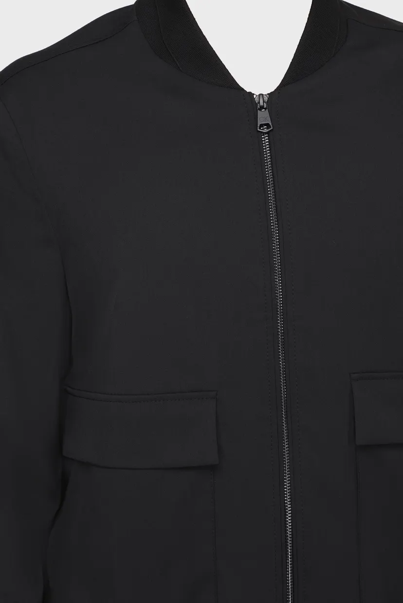 Мужской черный бомбер TRAVEL GABARDINE BOMBER 5