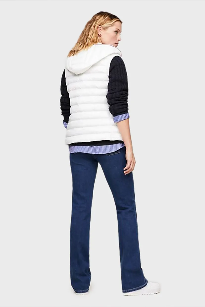 Жіночий білий жилет LW PADDED GLOBAL STRIPE 3