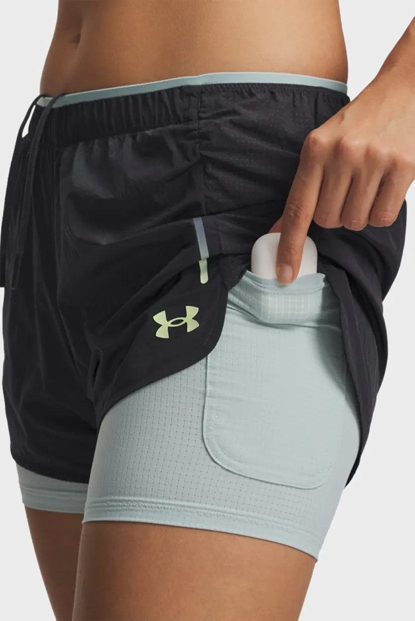 Жіночі чорні шорти W Trail Run Lined Short 4