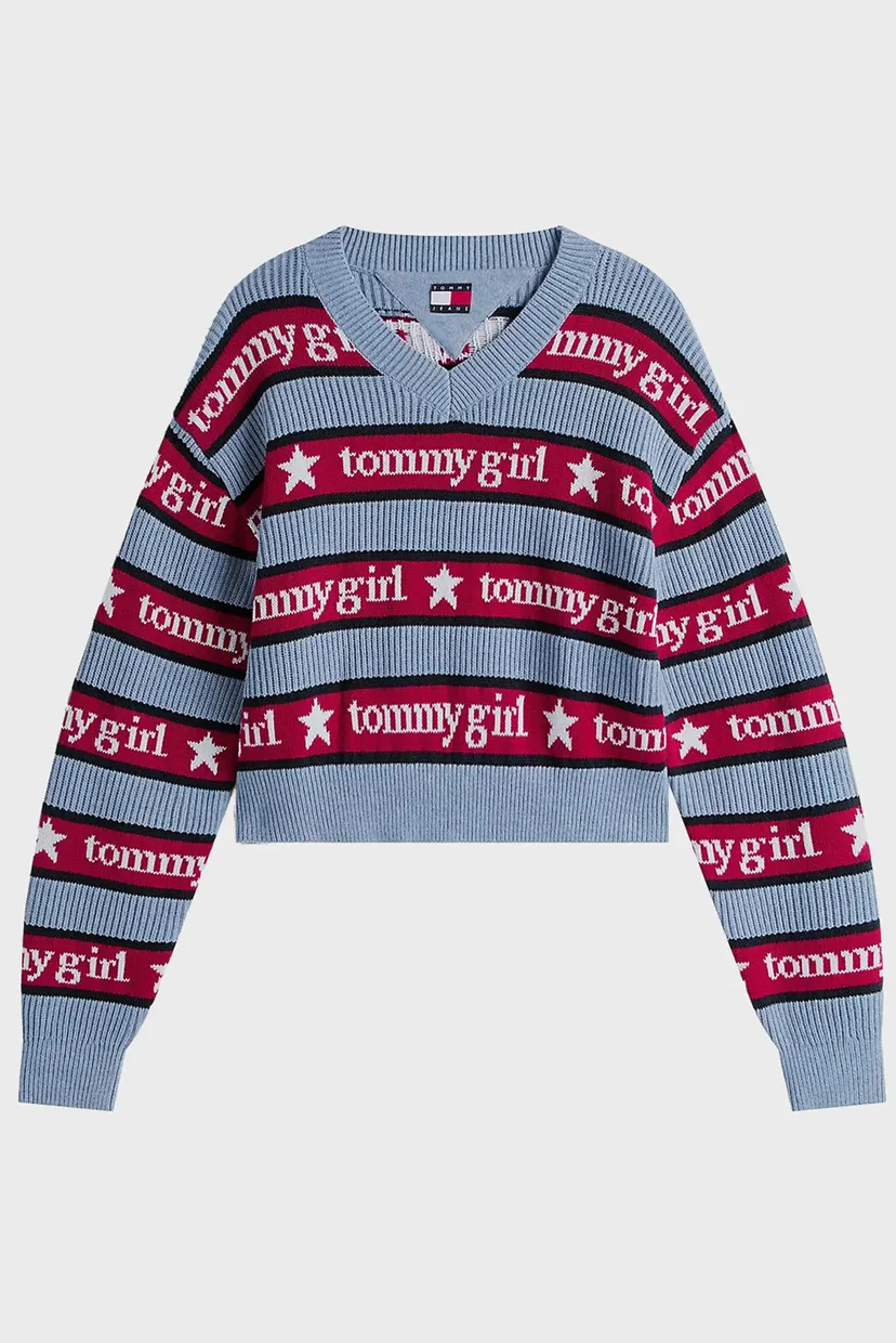 Жіночий светр у смужку TOMMY GIRL 6