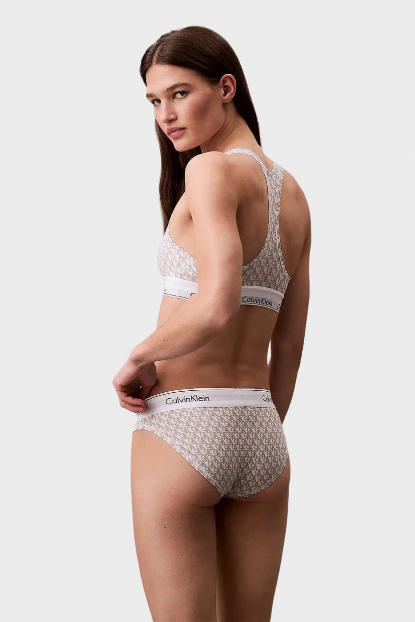 Жіночі білі трусики з візерунком BIKINI 4