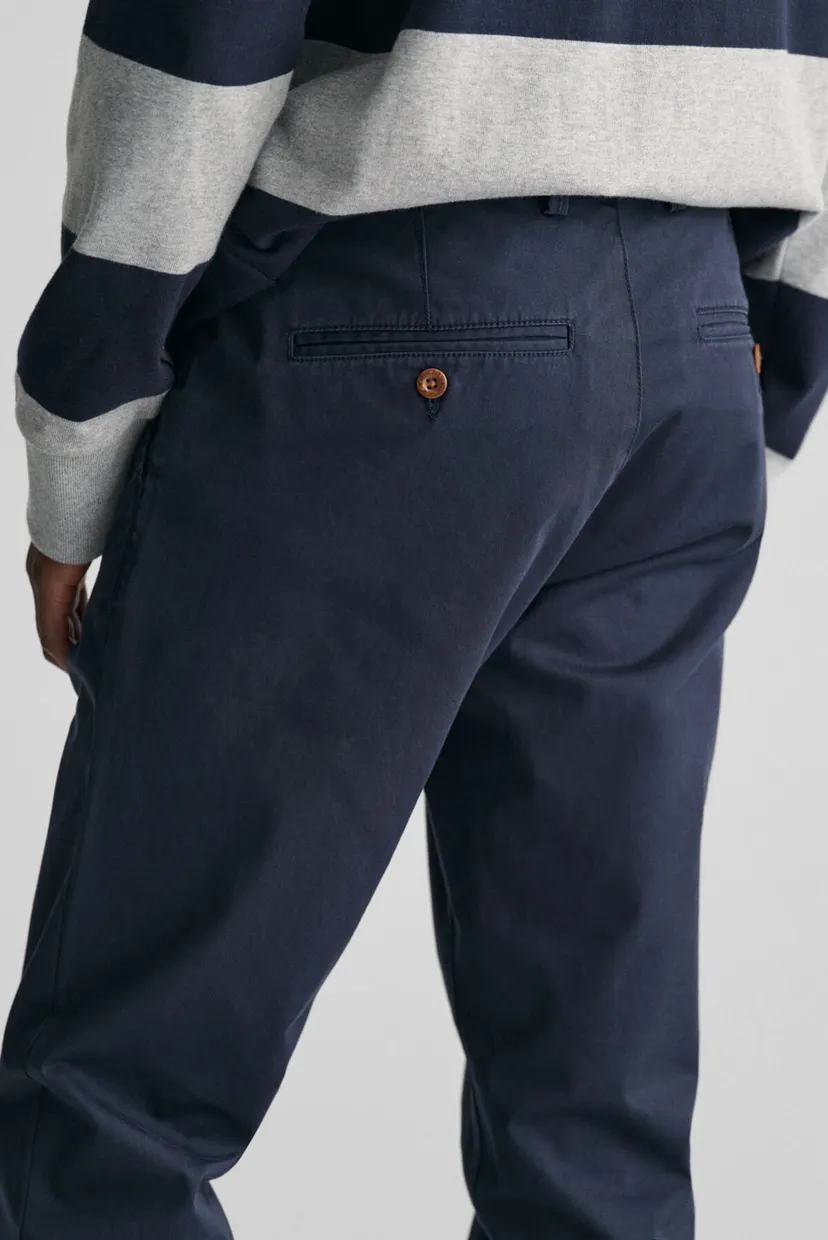 Мужские темно-синие чиносы SLIM TWILL CHINOS 4