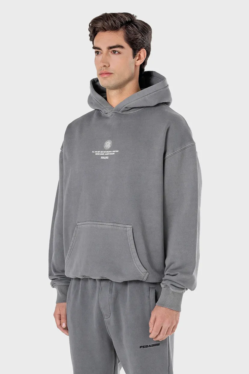 Мужское серое худи BAYLOR OVERSIZED 4
