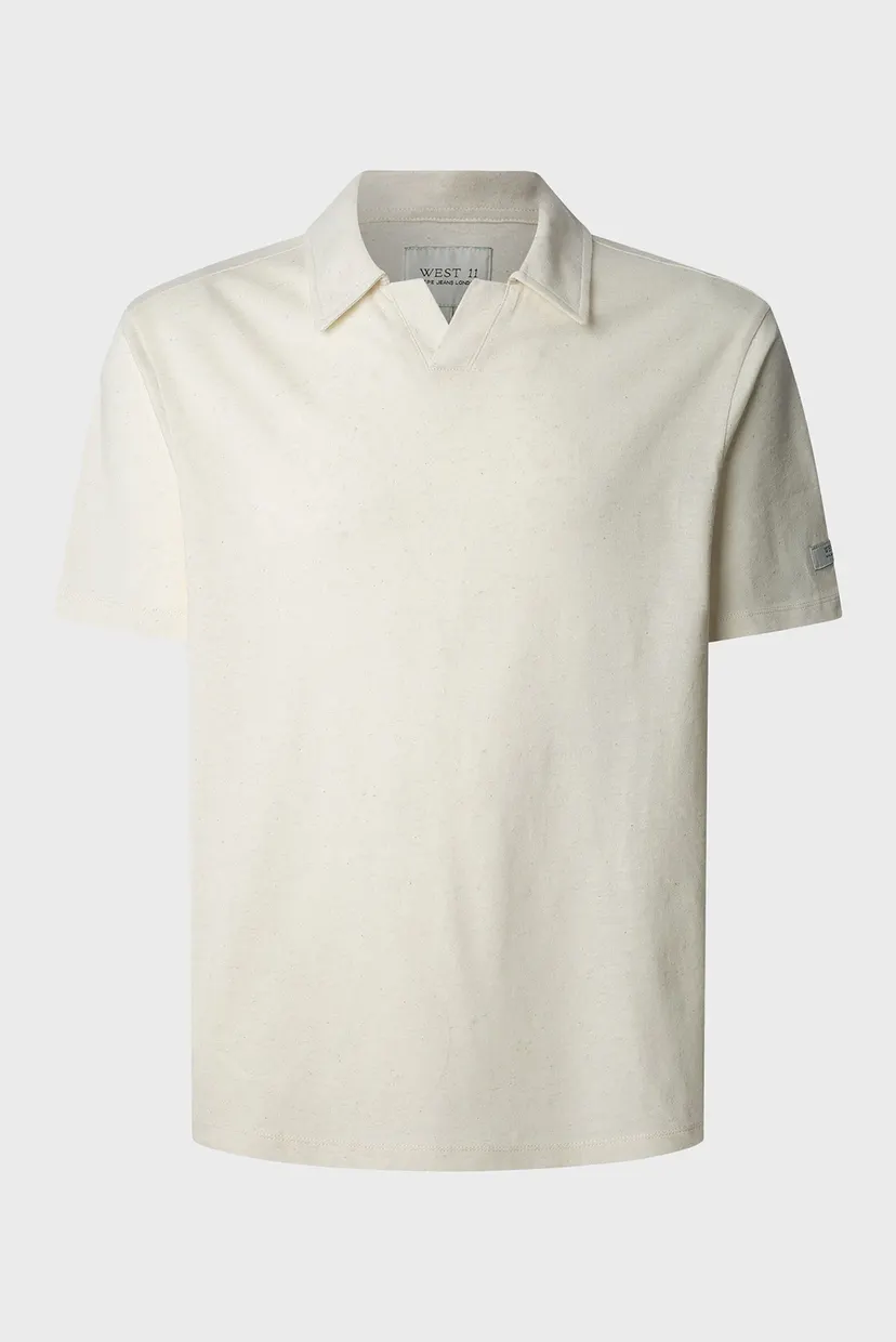 Чоловіче біле поло PLAIN PURNEY POLO 5