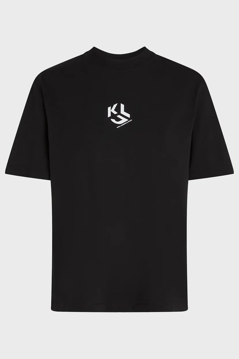 Жіноча чорна футболка MONOGRAM 5