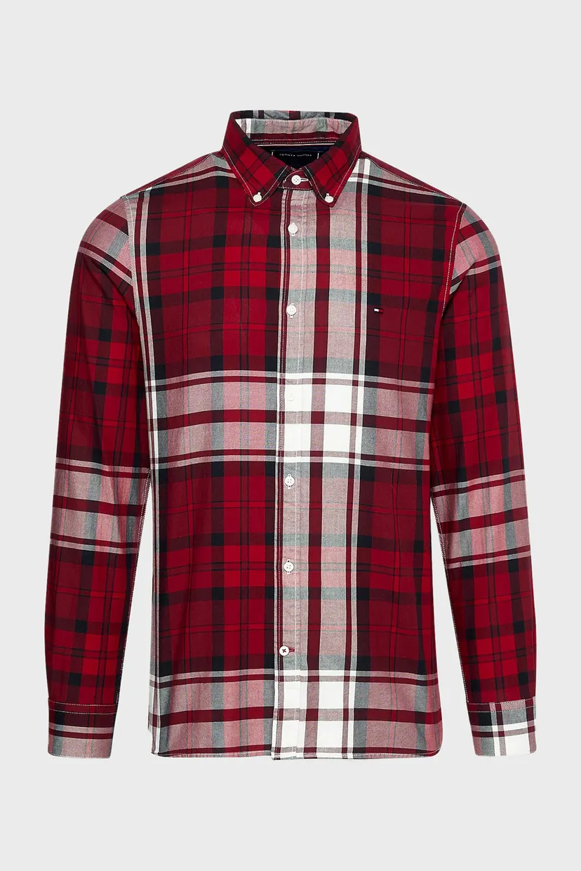 Мужская рубашка в клетку OXFORD TOMMY TARTAN BIG SF 5