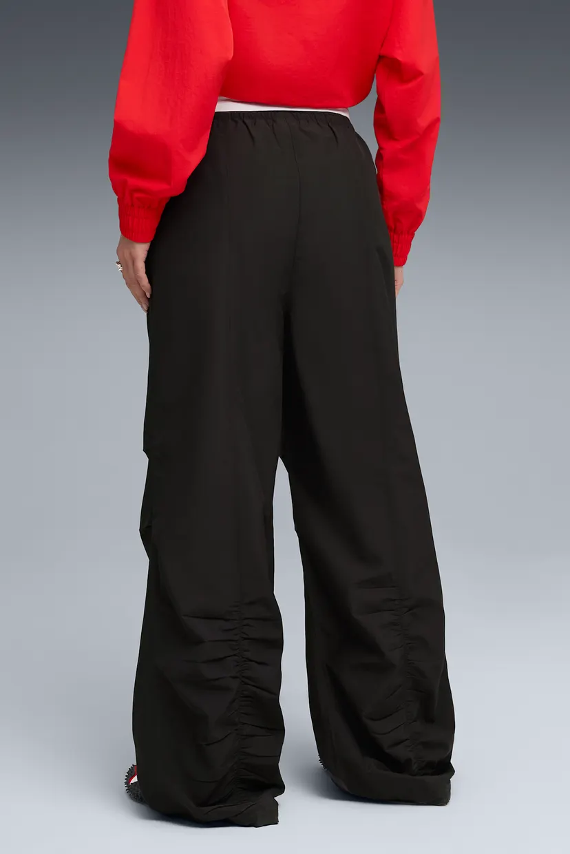 Женские черные спортивные брюки Wardrobe Essentials Parachute Woven Pants Women 3