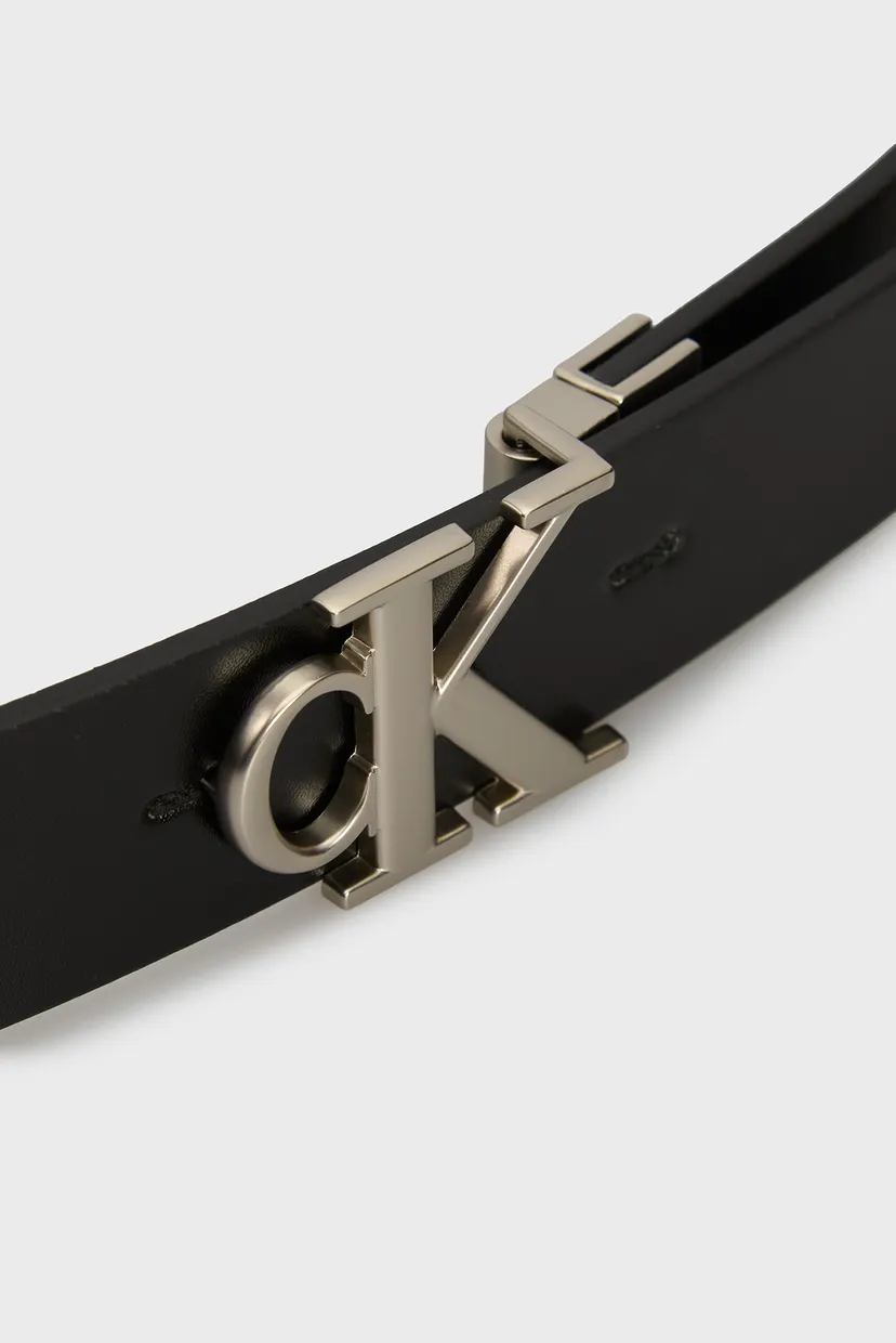 Жіночий чорний шкіряний двосторонній ремінь MONO PL REV LTHR BELT 30MM 3