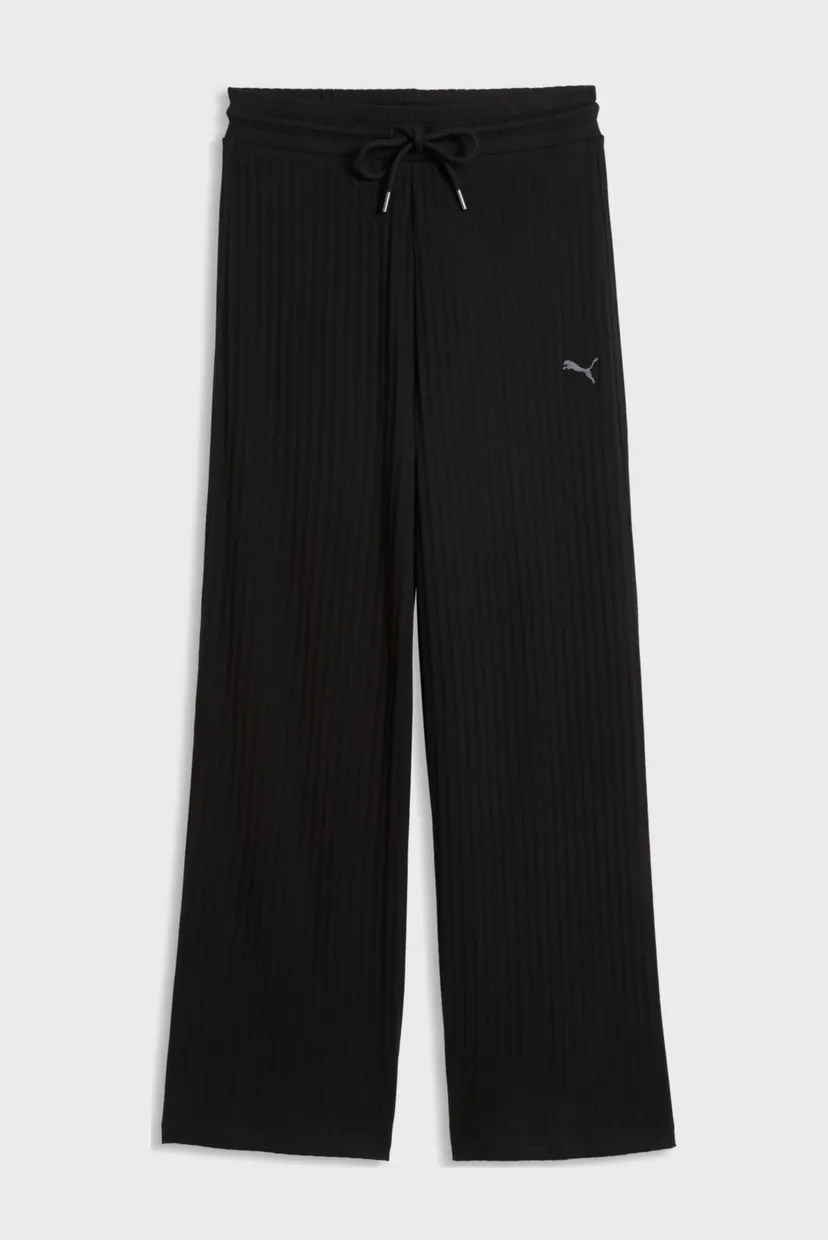 Жіночі чорні спортивні штани у смужку HER High-Waist Wide Leg Pants Women 4