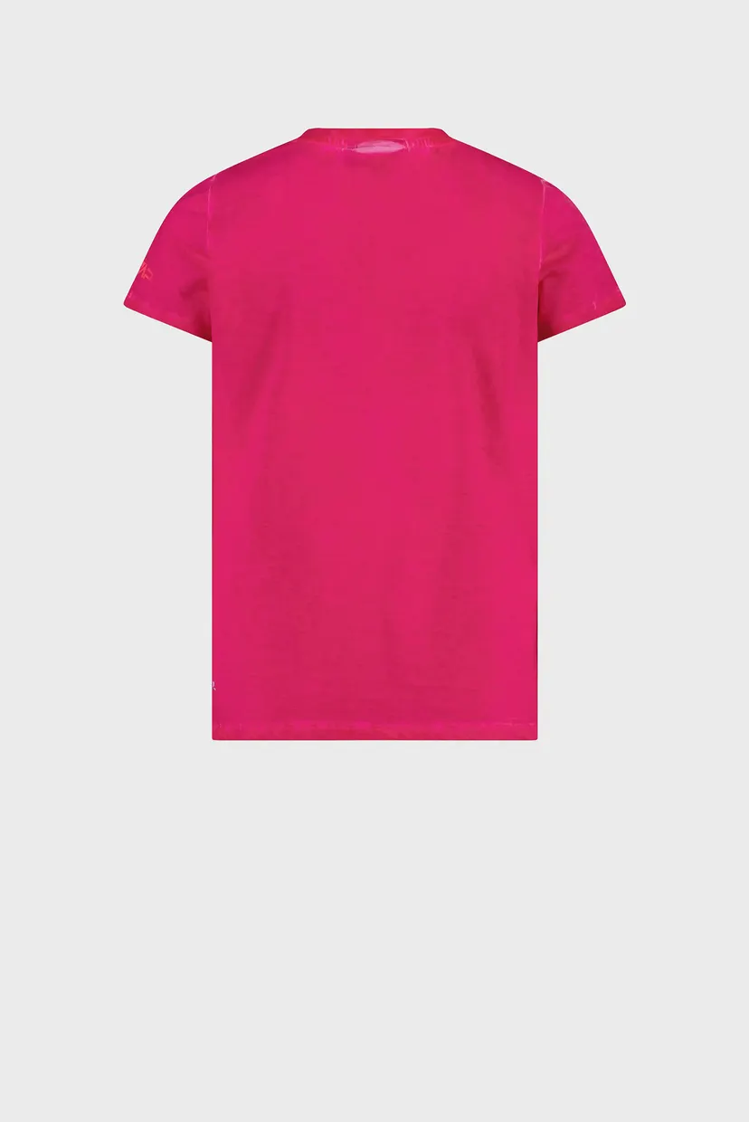 Дитяча рожева футболка з візерунком PIGMENT DYE SLUB JERSEY 3