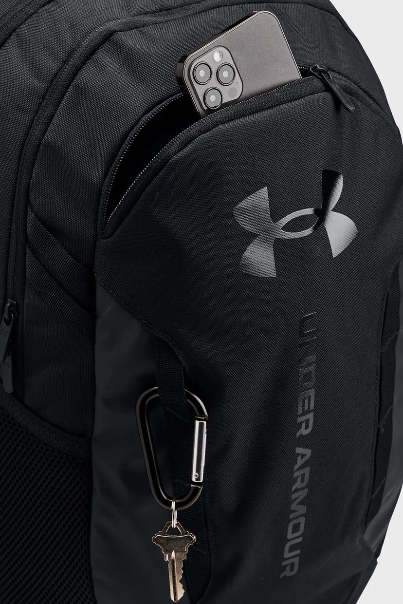 Черный рюкзак UA Hustle 6.0 Backpack 5