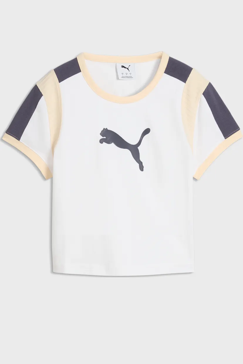 Жіноча біла футболка Graphic Slim Ringer Baby Tee Women 4