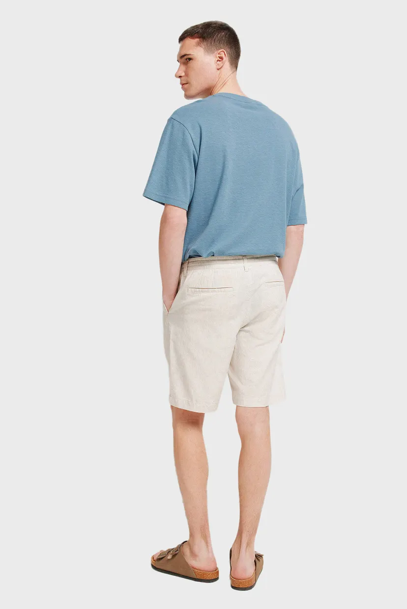 Мужские белые шорты slim fit 3