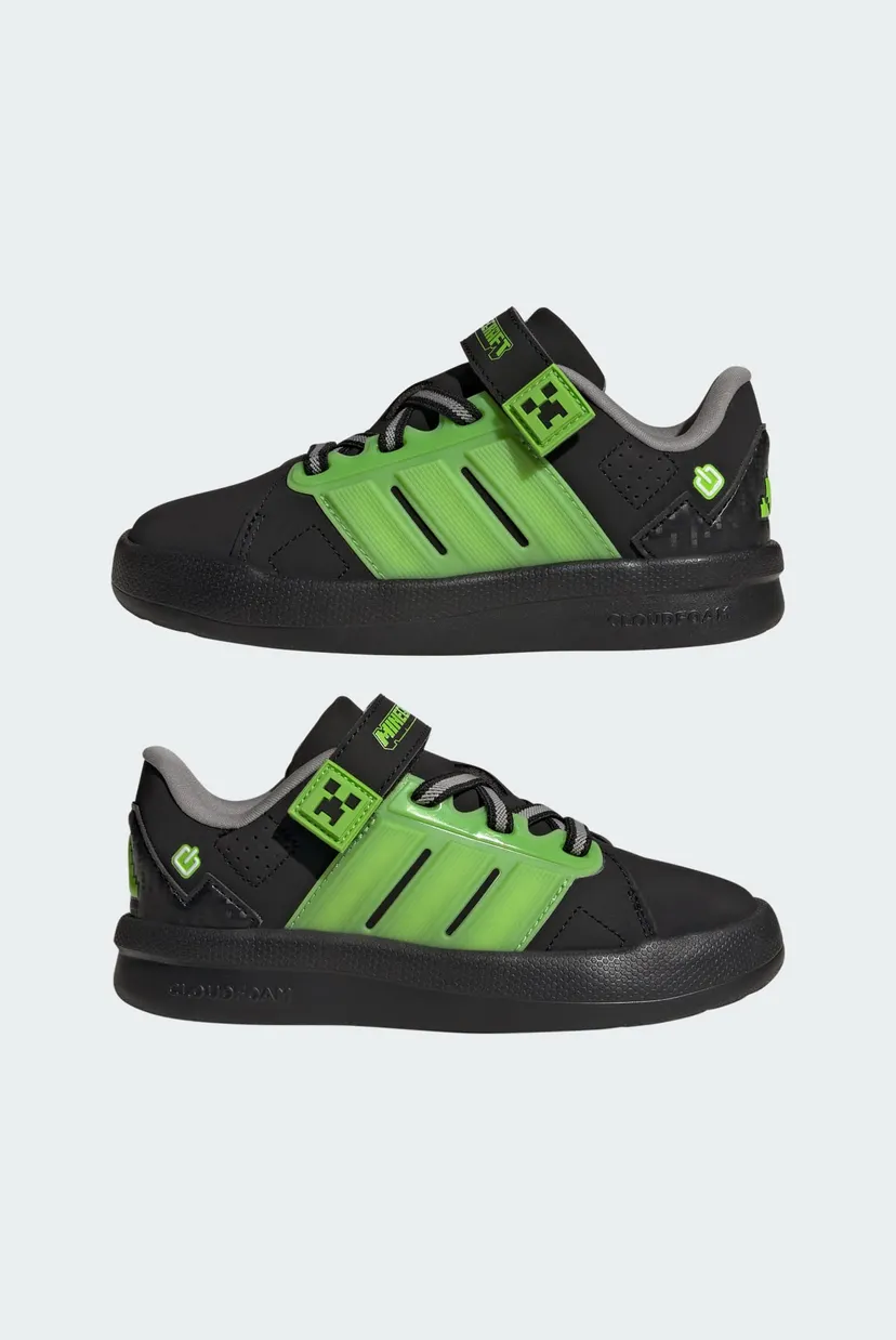 Детские черные кроссовки ADIDAS MINECRAFT LIGHTORAMA COURT CHILDREN 7