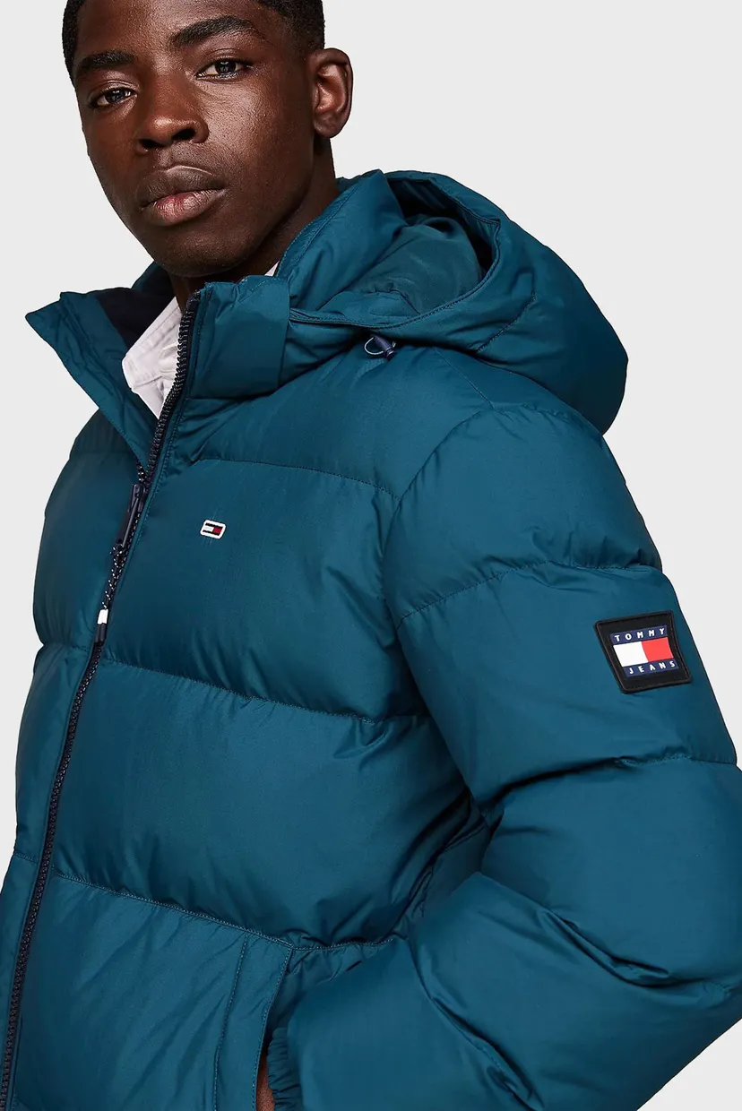 Чоловічий бірюзовий пуховик TJM ESSENTIAL DOWN JACKET EXT 4