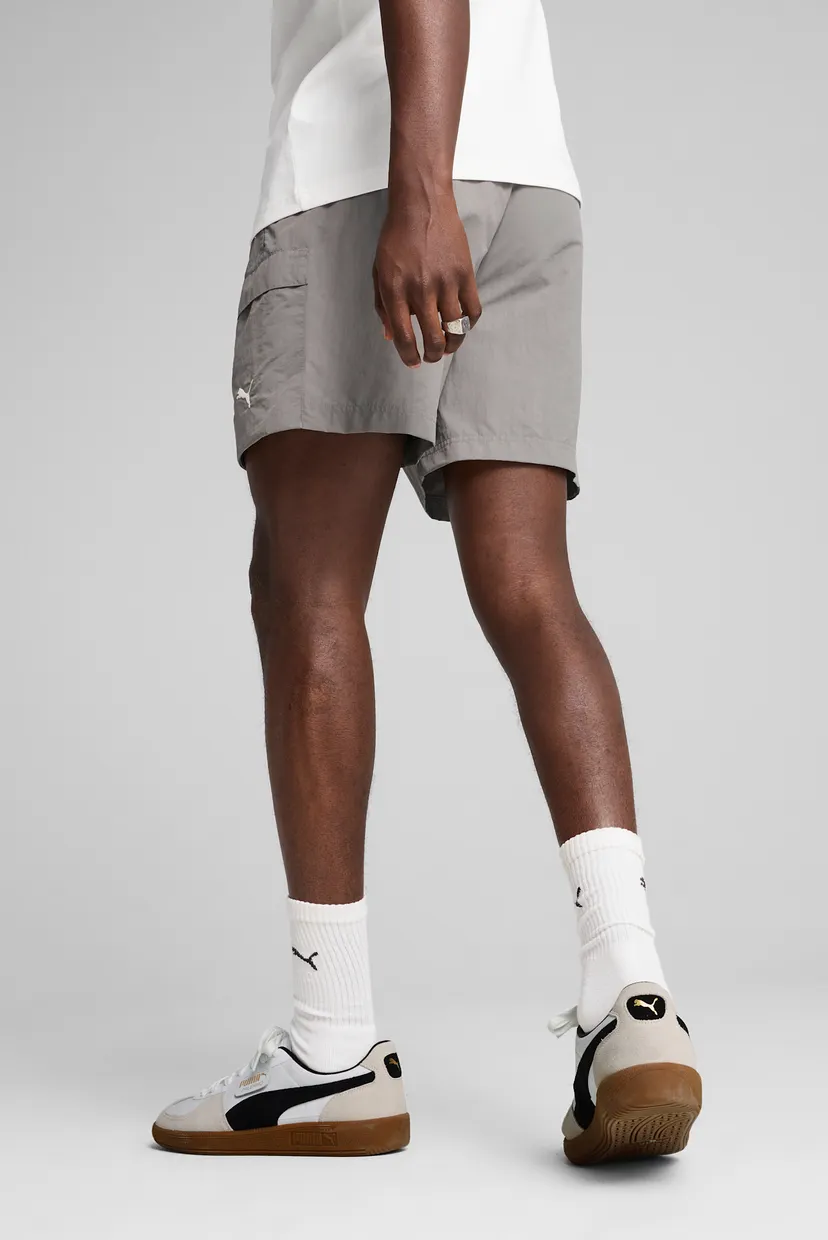 Мужские серые шорты WARDROBE ESS Relaxed Cargo Shorts 6