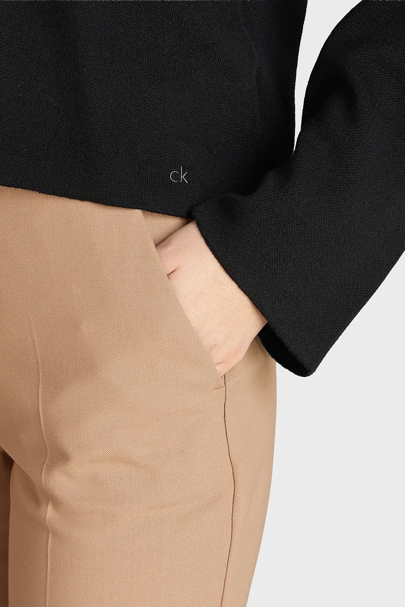 Женский черный шерстяной кардиган DF WOOL BLEND 3