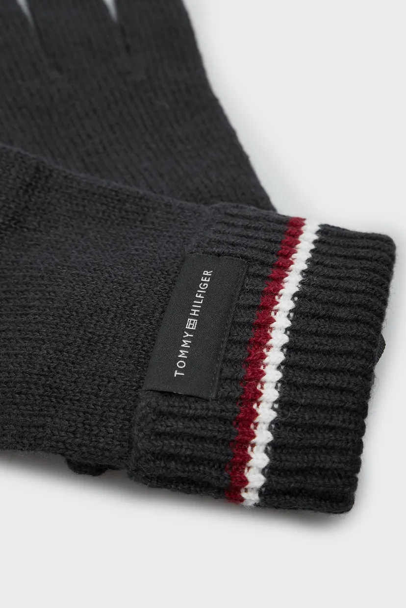 Мужские черные шерстяные перчатки CORPORATE KNIT GLOVES 3