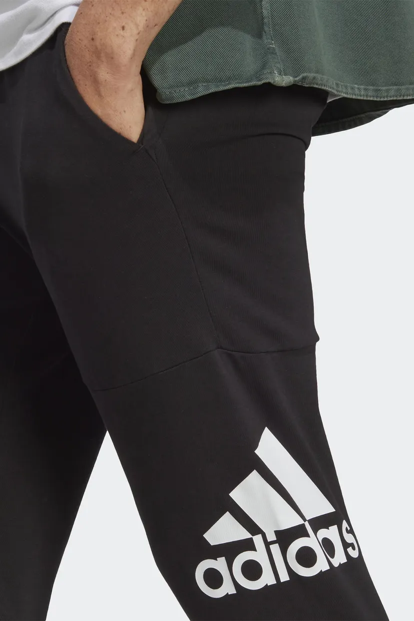 Мужские черные спортивные брюки Essentials Single Jersey Tapered Badge of Sport 4