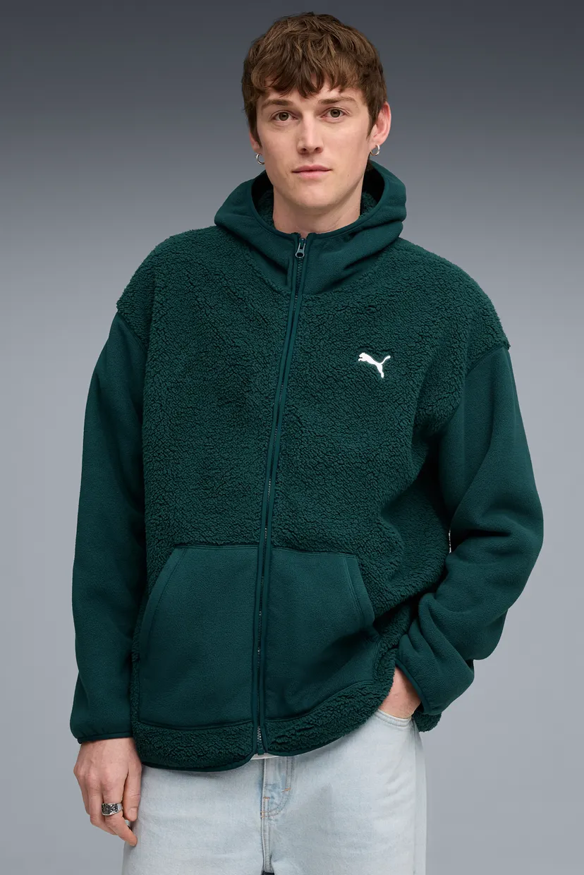 Чоловіче темно-зелене худі Essentials Elevated Relaxed Winterized