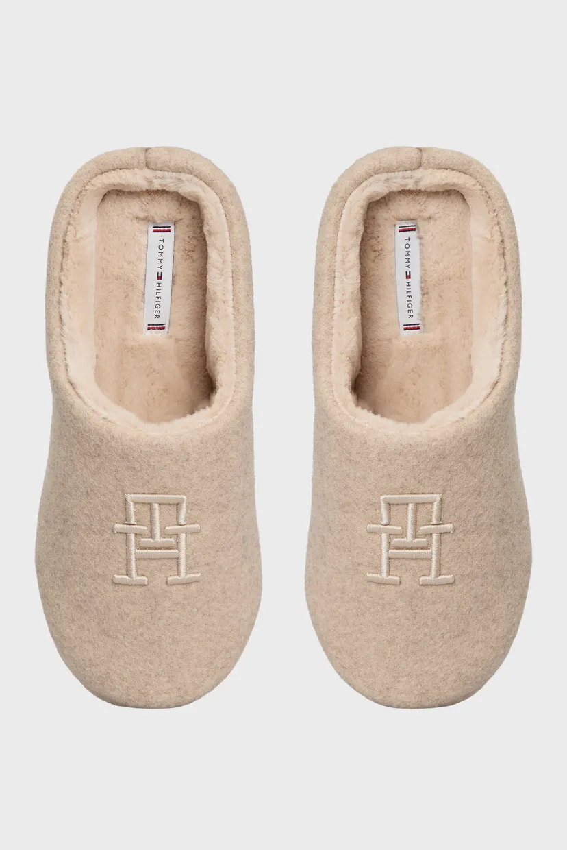 Жіночі бежеві капці TH EMBROIDERED BASICS SLIPPER 4