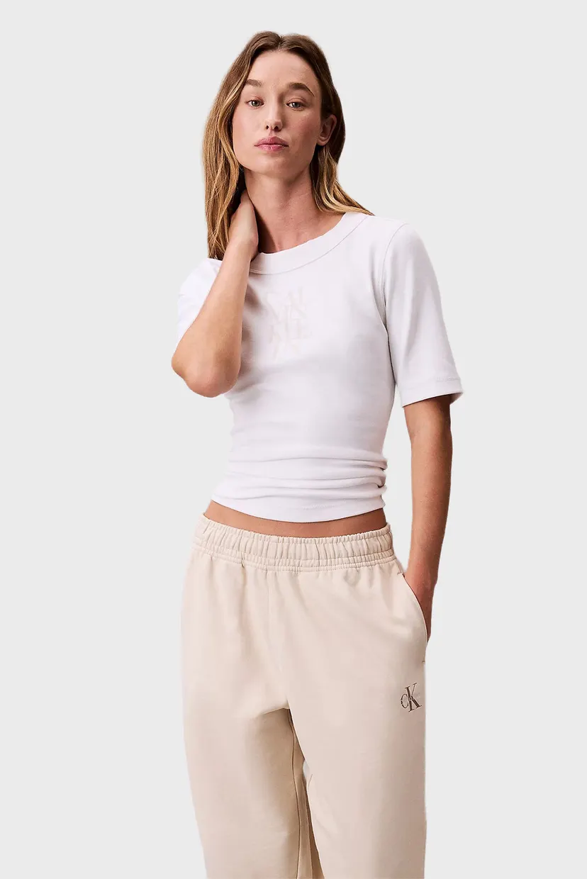 Женские бежевые спортивные брюки FRENCH TERRY 5
