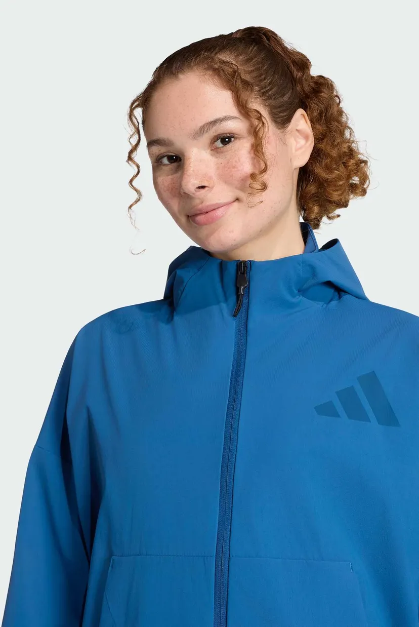 Женское синее худи ADIDAS Z.N.E. WOVEN 4